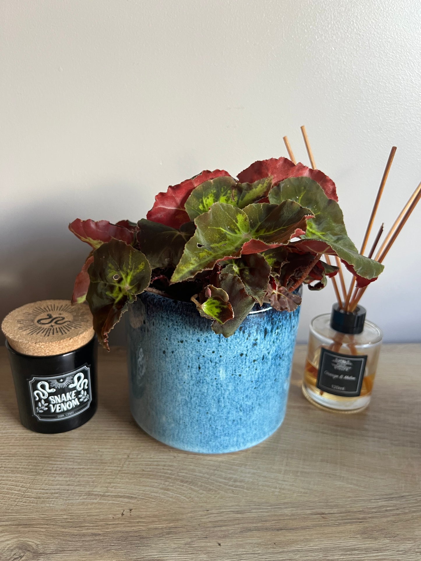 Javea Blue Glazed Pot 14cm