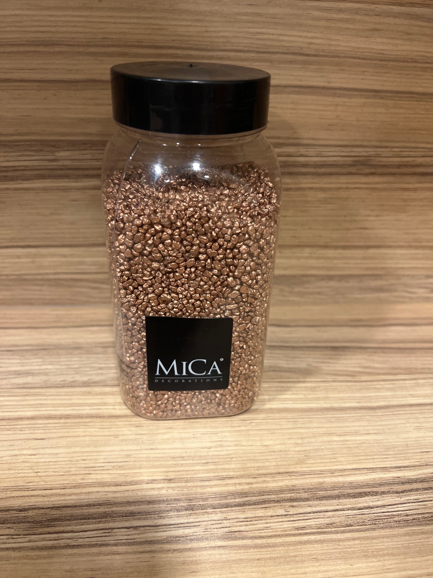 Succulent Topper - gravel rose gold 650ml