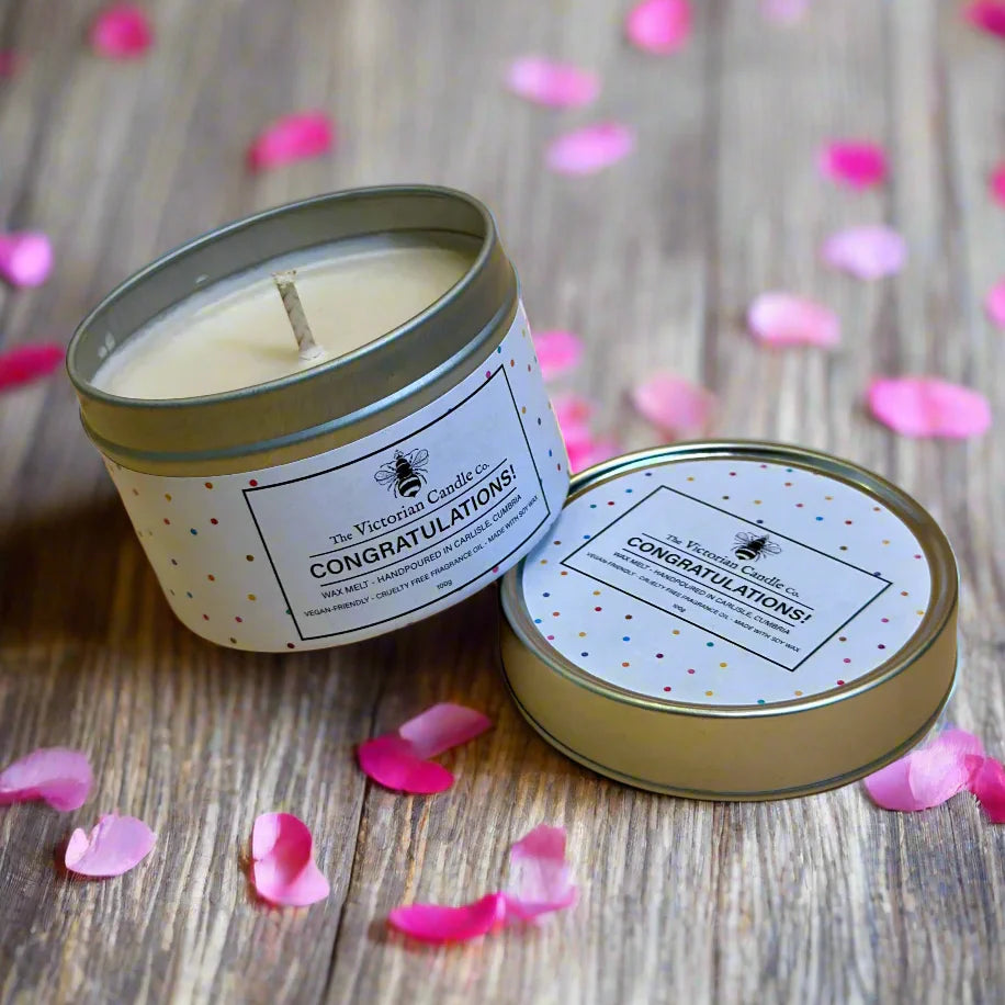 Congratulations - Scented Tin Candle, 100ml