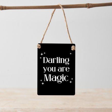 'Darling You Are Magic' Mini Metal Sign