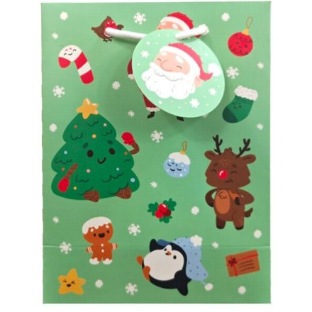 Christmas Jingle Bunch Gift Bag - Medium, 23cm