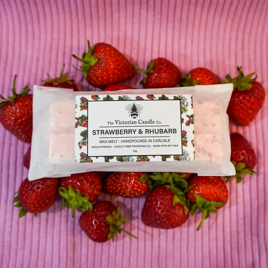 Strawberry & Rhubarb - Wax Melt Snap Bar