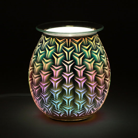 3D Geometric Light Up Electric Oil Burner (UK 3-Pin Plug)