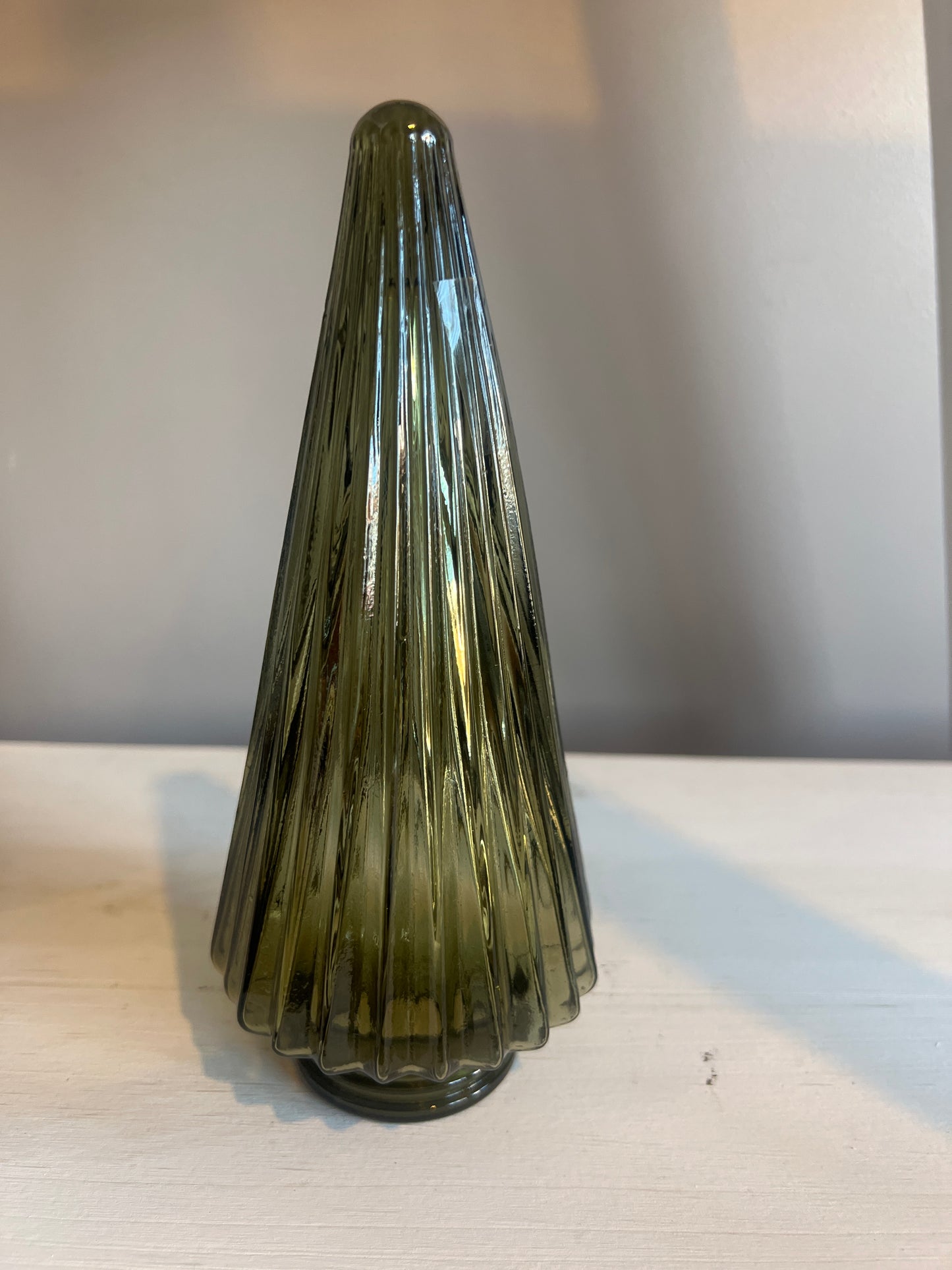 Glass Christmas Tree Ornament, 19.5cm (3 colours to choose from)