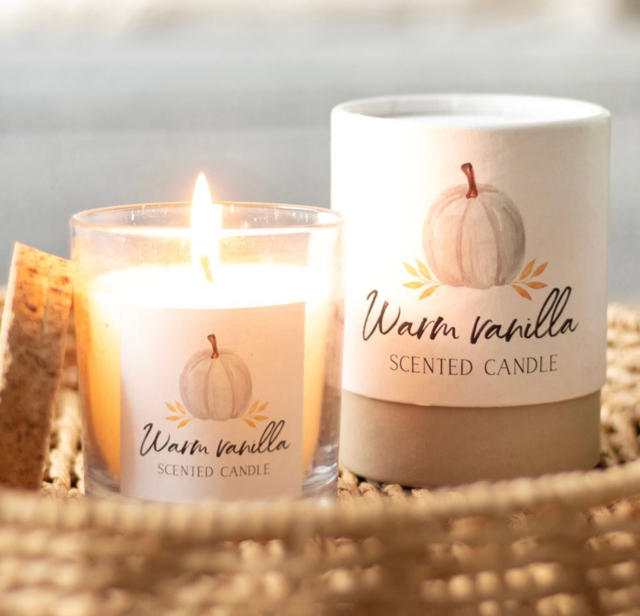 Warm Vanilla Autumn Candle