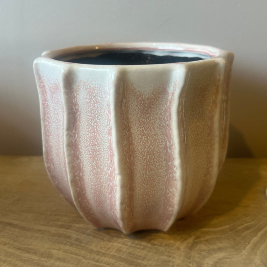 Pink Ripple Pot 13cm
