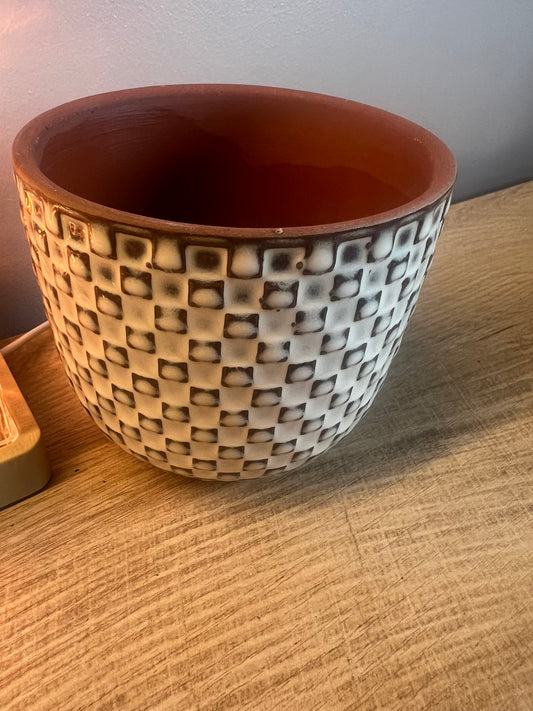 Daan white ceramic pot 11cm