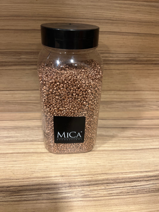 Succulent Topper - gravel rose gold  650ml