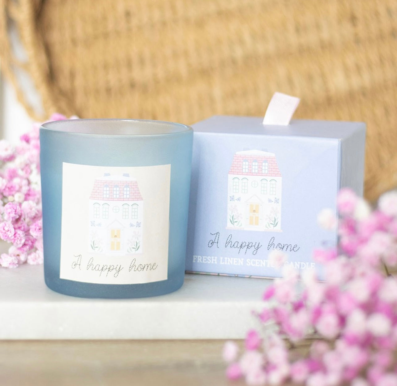 A Happy Home Fresh Linen Candle
