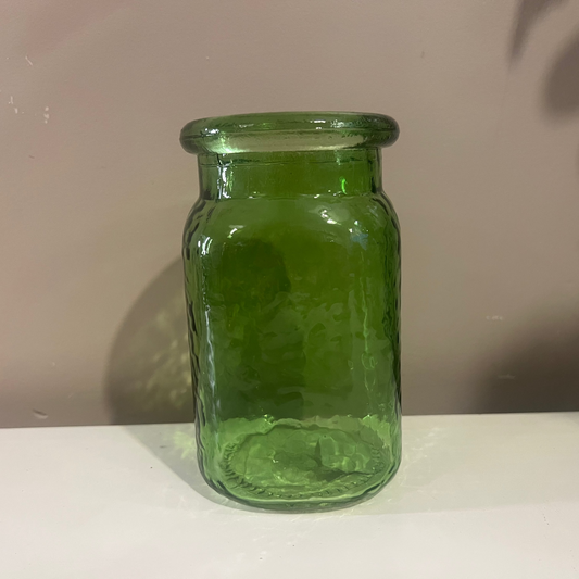Decorative Glass Vase Green 14cm x6cm