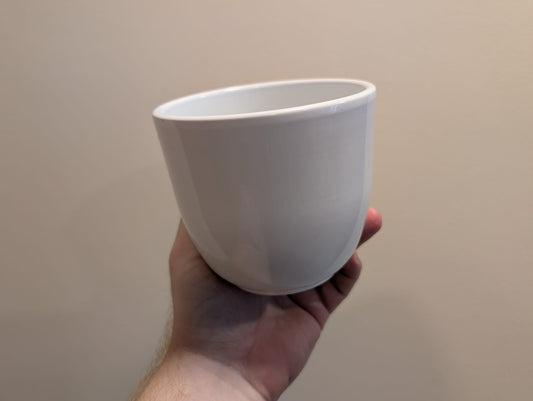 White 10cm Ceramic pot