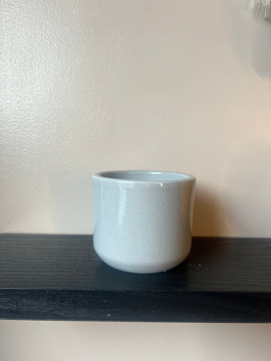 light grey mini Ceramic pot 7cm