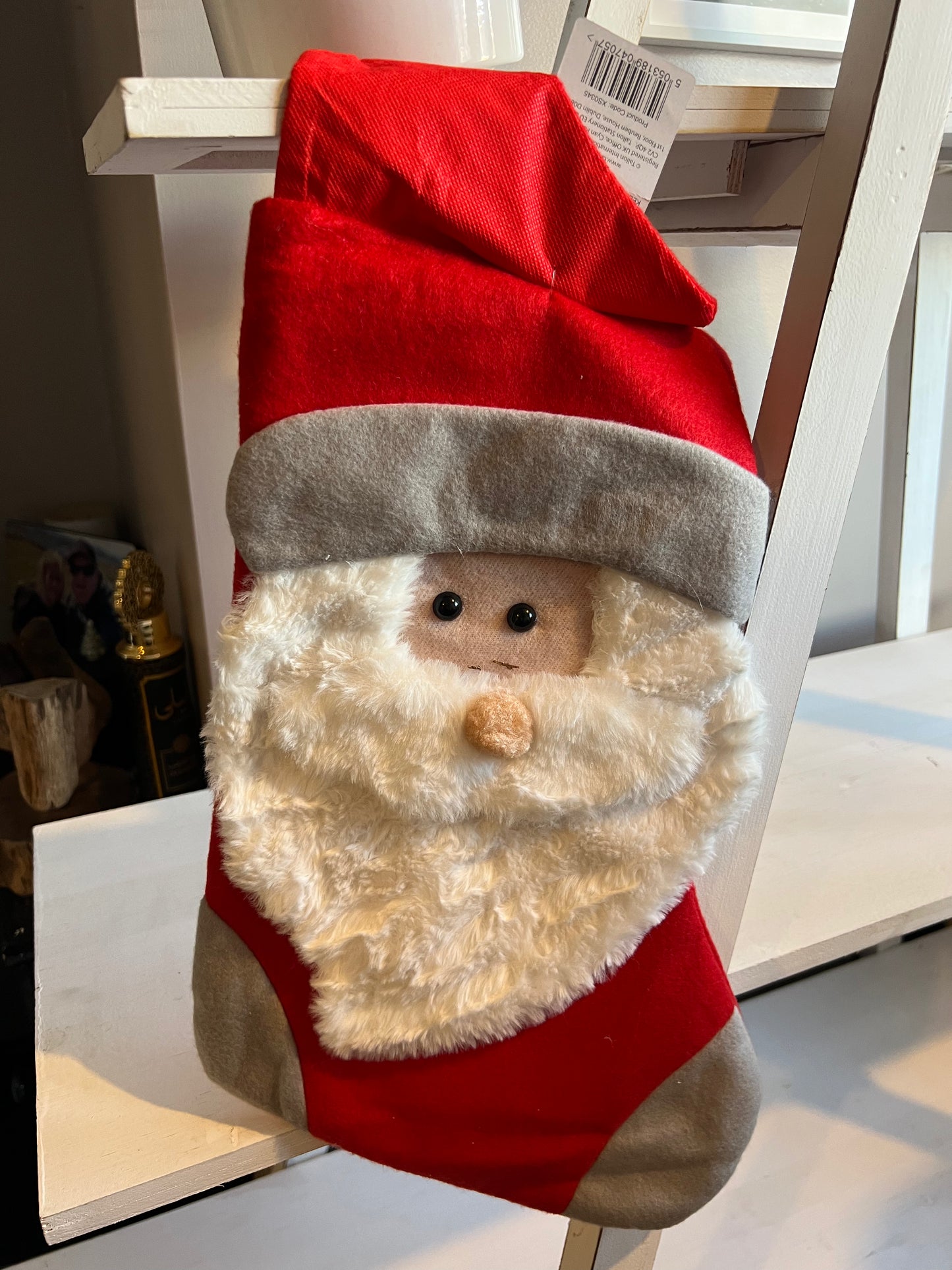 Plush Santa Christmas Stocking