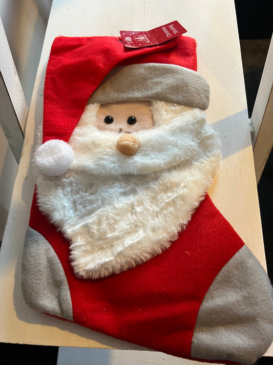 Plush Santa Christmas Stocking