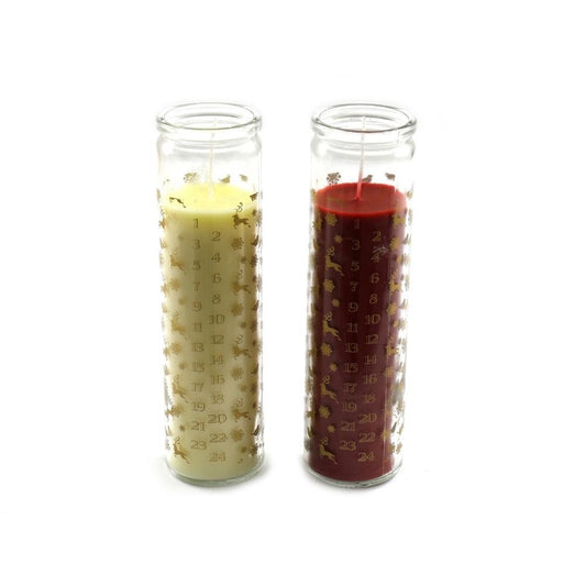 20cm Advent Calendar Tube Candle - one only