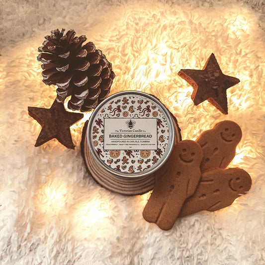 Baked Gingerbread Scented Tin Candle, 100ml 🍪