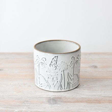 Big Flower Design Plant Pot 13cm