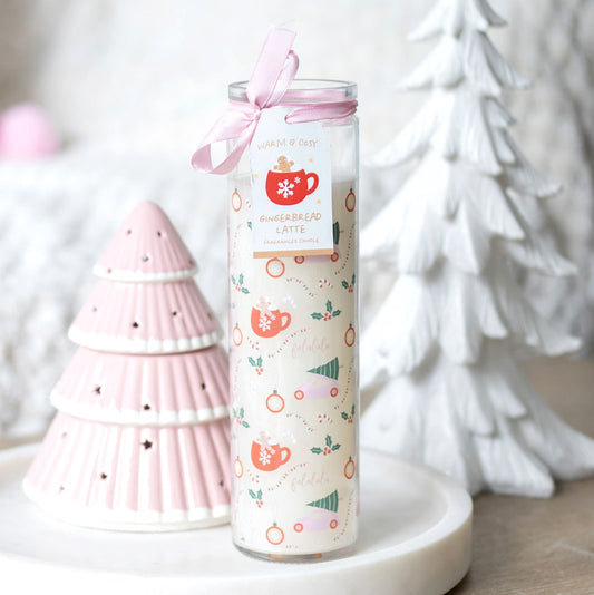 Gingerbread Latte Scented Tube Candle