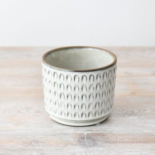 Grey Waffle Pot 10cm