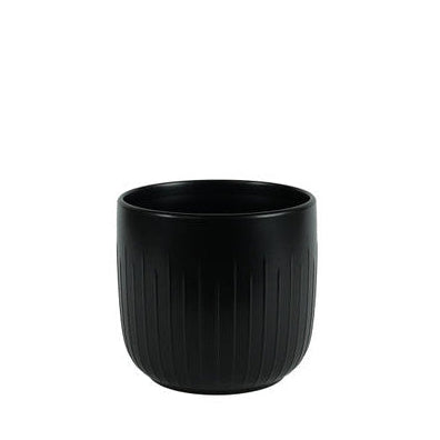 Black Riga Pot - 16cm inner