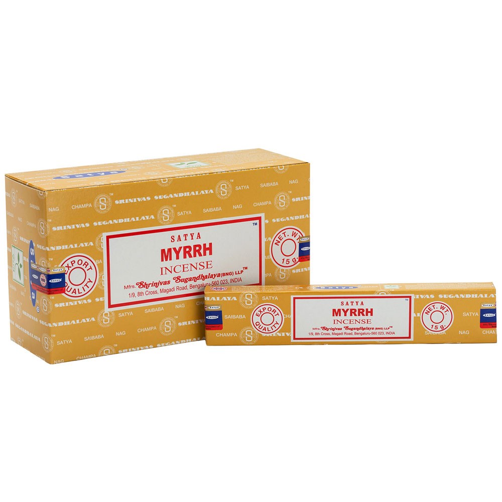 Pack of Myrrh Incense Sticks by Satya