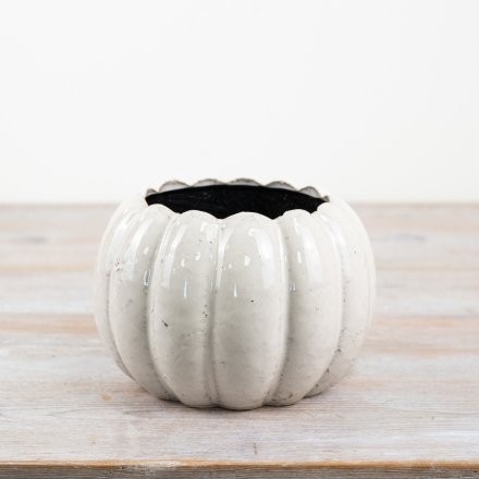 Ceramic Pumpkin Planter 10cm