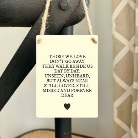 Those We Love Mini Metal Sign
