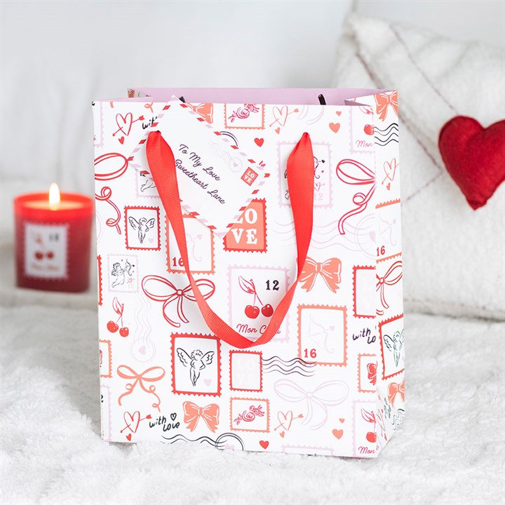Postage Stamp Print Gift Bag