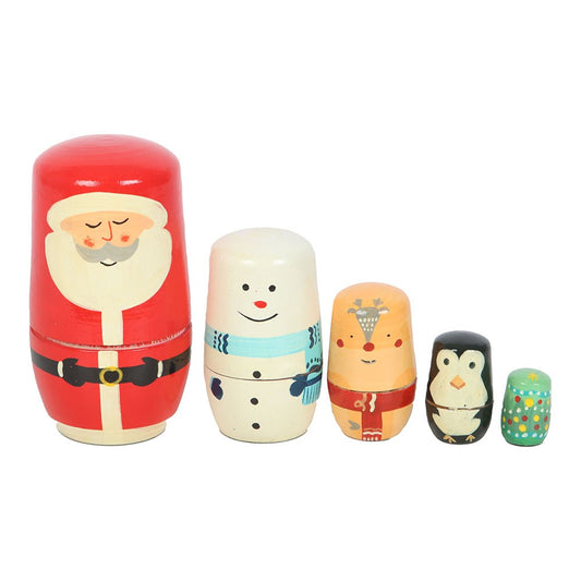 Christmas Russian Nesting Doll Set